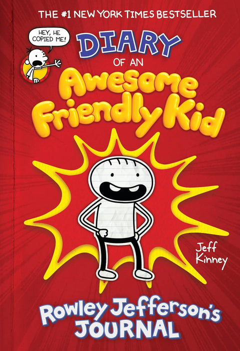 Diary of an Awesome Friendly Kid: Rowley Jefferson's Journal Book by Jeff Kinney